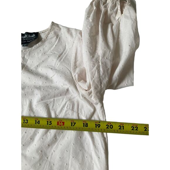 Modcloth Princess Highway Light Peach Cotton Round Neck Women's Size 12 | 35-23 - Picture 7 of 7